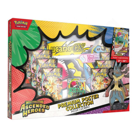 Pokémon TCG: Ascended Heroes - Prémiová kolekcia plagátov (Mega Lucario)