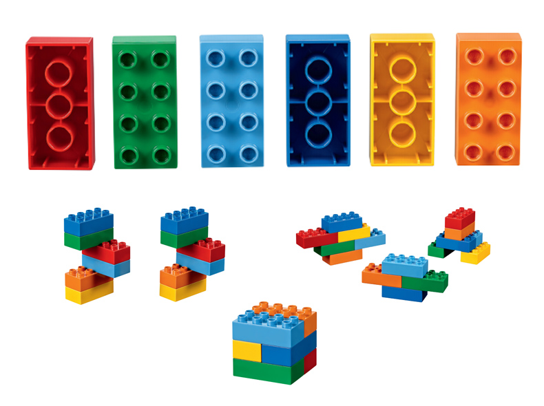 six bricks ilustrace